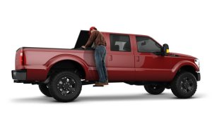 Ford F-550 Truck Cab Side Step - AMP Research - BedStep2 - Black - `08-`16